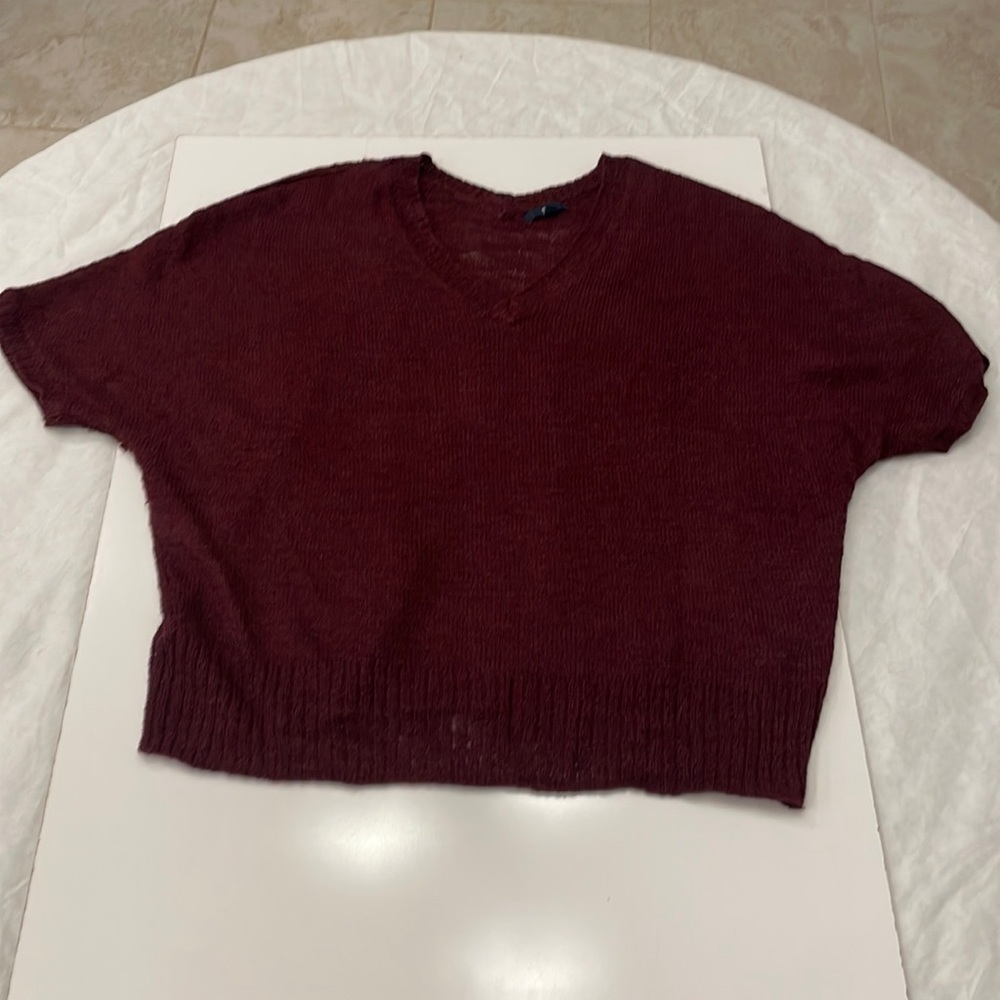 GAP Short Sleeve V-Neck Sweater, Size XXL